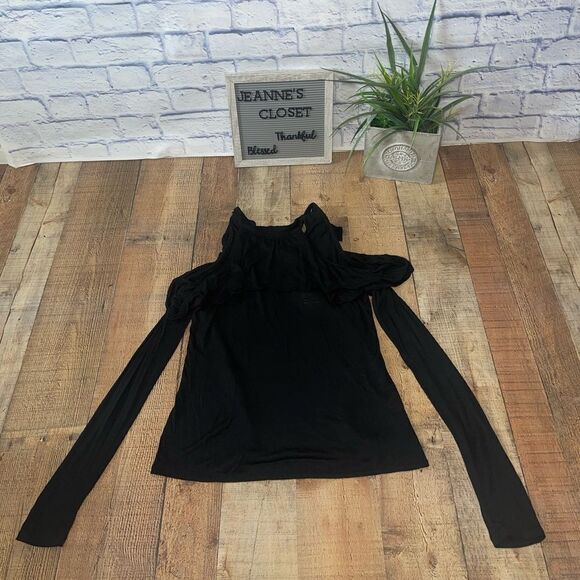 Nwt Chelsea & Violet long sleeve black top - Picture 7 of 13